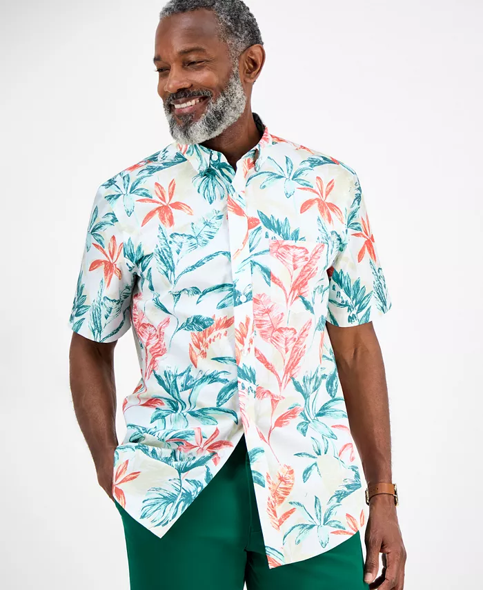 Мужская рубашка Numa Regular-Fit с цветочным принтом на пуговицах, из поплина Club Room, белый
Мужская рубашка Numa Regular-Fit с цветочным принтом на пуговицах, из поплина Club Room, белый