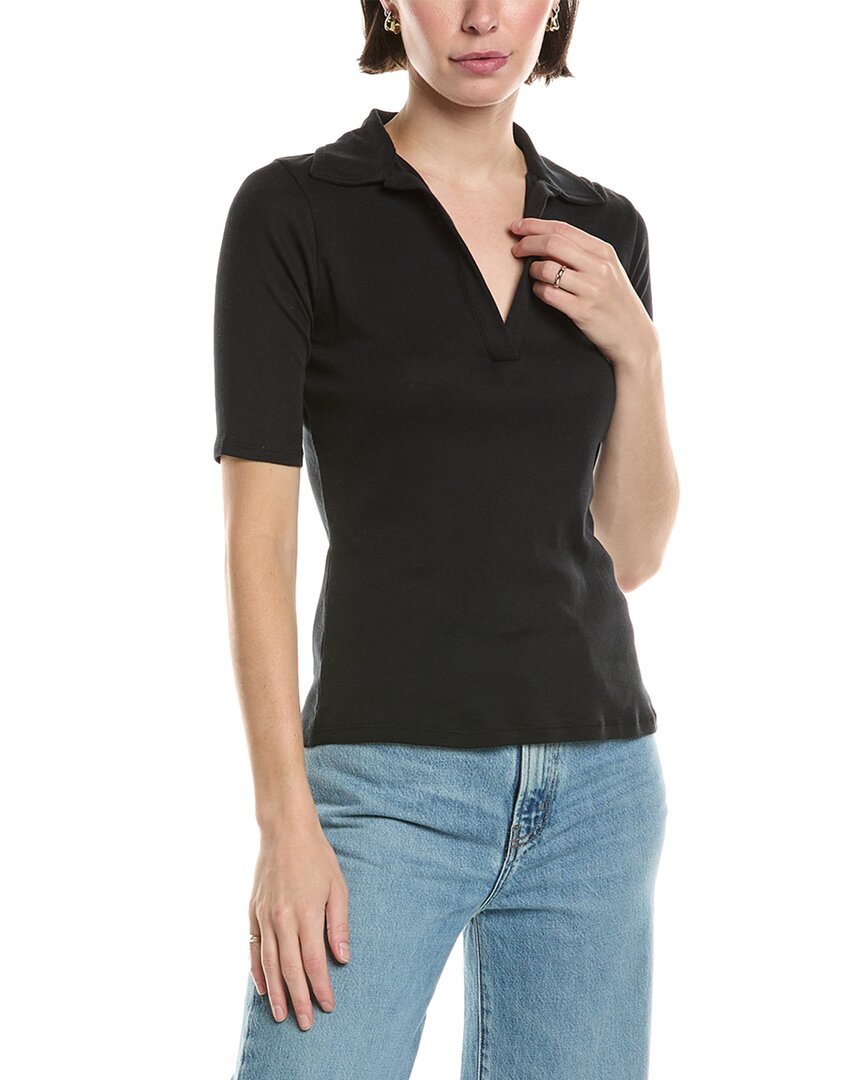 Винс Поло с рукавом до локтя Vince, черный
Винс Поло с рукавом до локтя Vince, черный