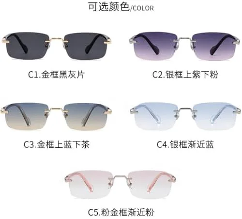 Солнцезащитные очки в стиле ретро 2027 года, без оправы, для женщин, квадратные очки, защита от УФ-излучения и бликов, оправы для вождения, мужские очки MTZJH, C5
Солнцезащитные очки в стиле ретро 2027 года, без оправы, для женщин, квадратные очки, защита от УФ-излучения и бликов, оправы для вождения, мужские очки MTZJH, C5