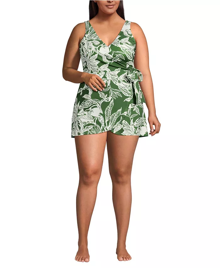 Женский купальник-мини с завязками по бокам Lands' End, зеленый
Женский купальник-мини с завязками по бокам Lands' End, зеленый