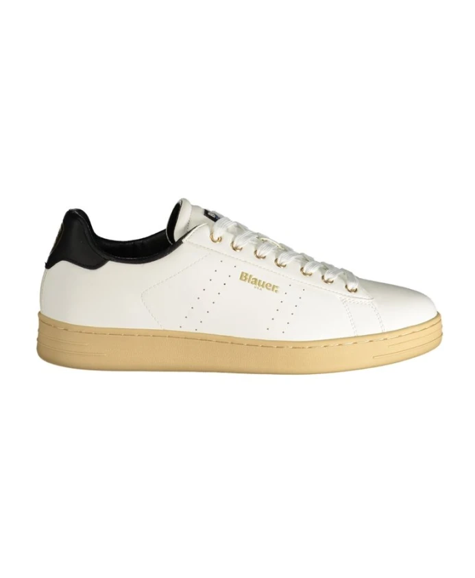 Белые полиэстеровые кроссовки со спортивными деталями Blauer, белый
Белые полиэстеровые кроссовки со спортивными деталями Blauer, белый