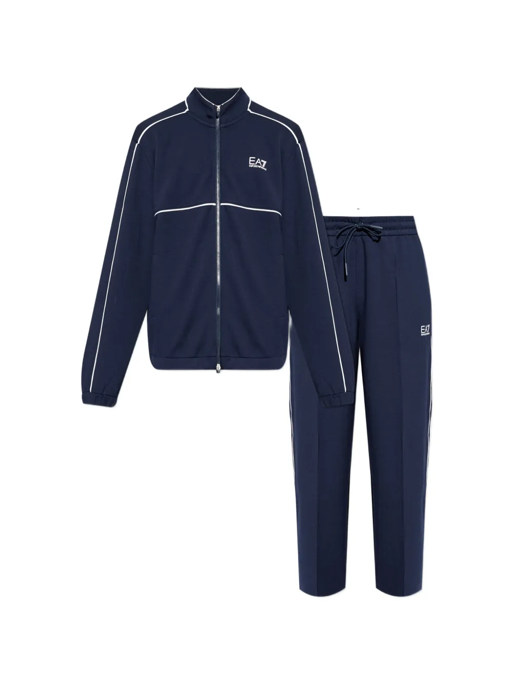 Спортивный костюм с полосатой отделкой Ea7 Emporio Armani, синий
Спортивный костюм с полосатой отделкой Ea7 Emporio Armani, синий