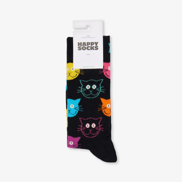 Носки Happy Socks из смесового хлопка с кошкой, черный
Носки Happy Socks из смесового хлопка с кошкой, черный