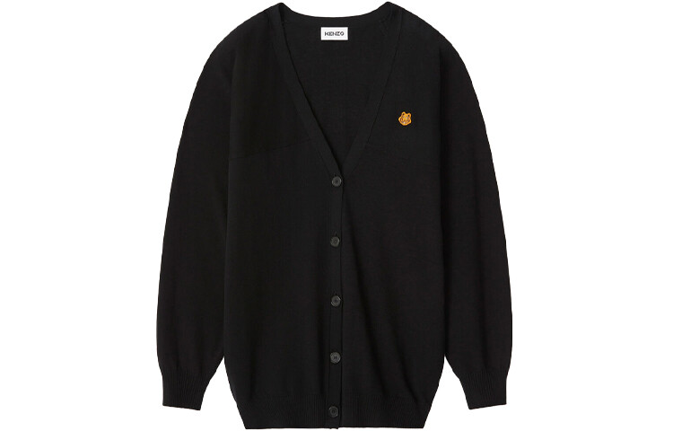 Кардиган женский Kenzo Classic Tiger Head, черный 
Кардиган женский Kenzo Classic Tiger Head, черный
