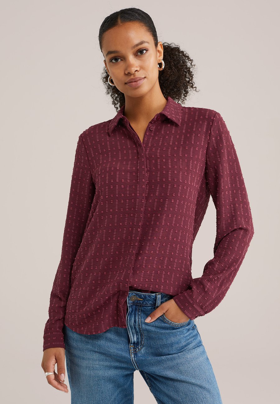 Блуза WE Fashion Button-down blouse, Burgundy Red/Bordeaux
Блуза WE Fashion Button-down blouse, Burgundy Red/Bordeaux