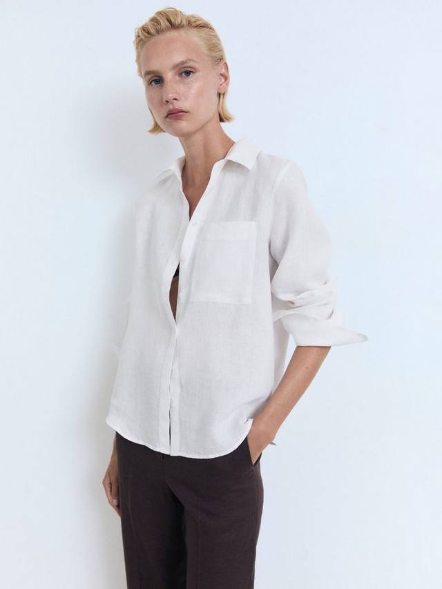 Льняная рубашка Lino с длинными рукавами Mango, Natural White
Льняная рубашка Lino с длинными рукавами Mango, Natural White