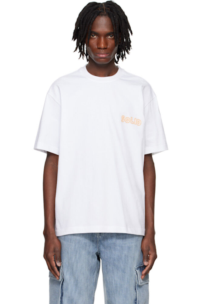 Белая футболка с вышитым рисунком Solid Homme
Белая футболка с вышитым рисунком Solid Homme