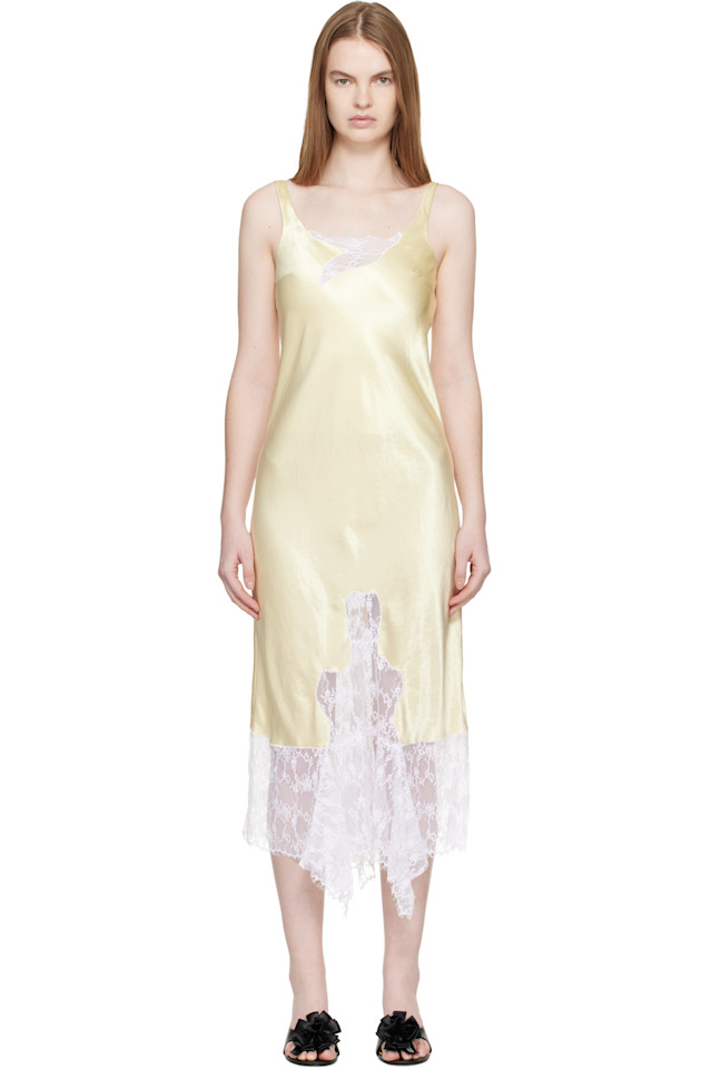 Collina Strada Платье миди с желтыми анемонами
Collina Strada Платье миди с желтыми анемонами