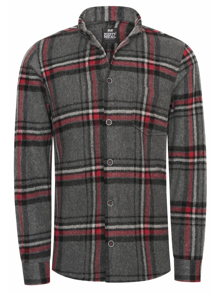 Рубашка из фланели Дровосек антрацитово-черного цвета Rusty Neal
Рубашка из фланели Дровосек антрацитово-черного цвета Rusty Neal