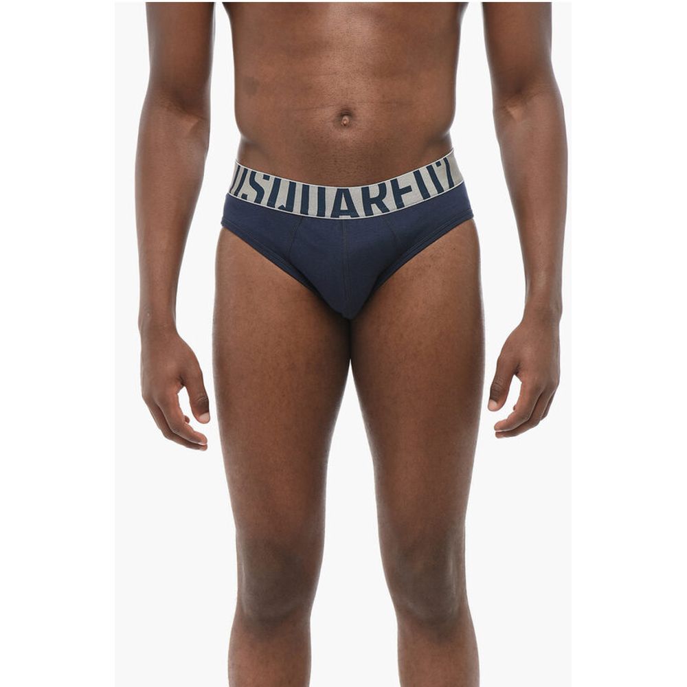 Трусы из эластичного хлопка с логотипом на поясе Dsquared2, Blue
Трусы из эластичного хлопка с логотипом на поясе Dsquared2, Blue