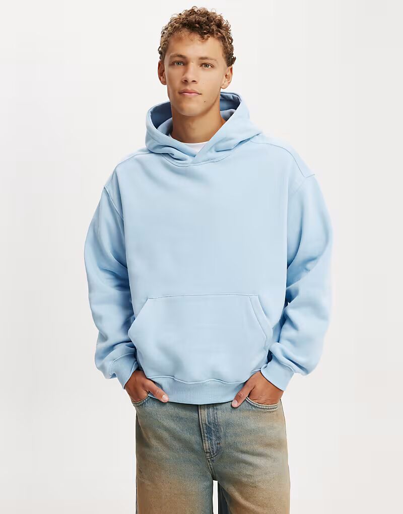 Толстовка с капюшоном из хлопка:On Box fit жемчужно-синего цвета Cotton:On
Толстовка с капюшоном из хлопка:On Box fit жемчужно-синего цвета Cotton:On