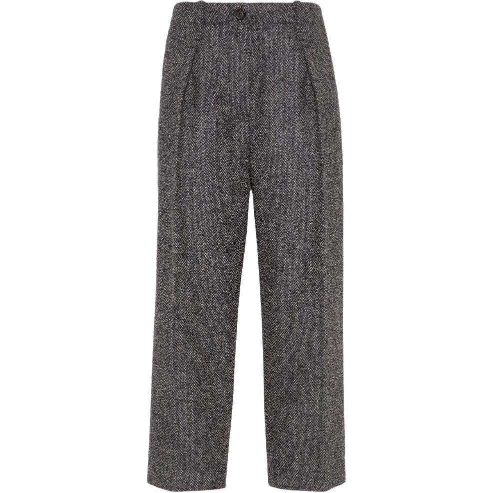 Завышенные плиссированные брюки Brunello Cucinelli, темно-синий
Завышенные плиссированные брюки Brunello Cucinelli, темно-синий