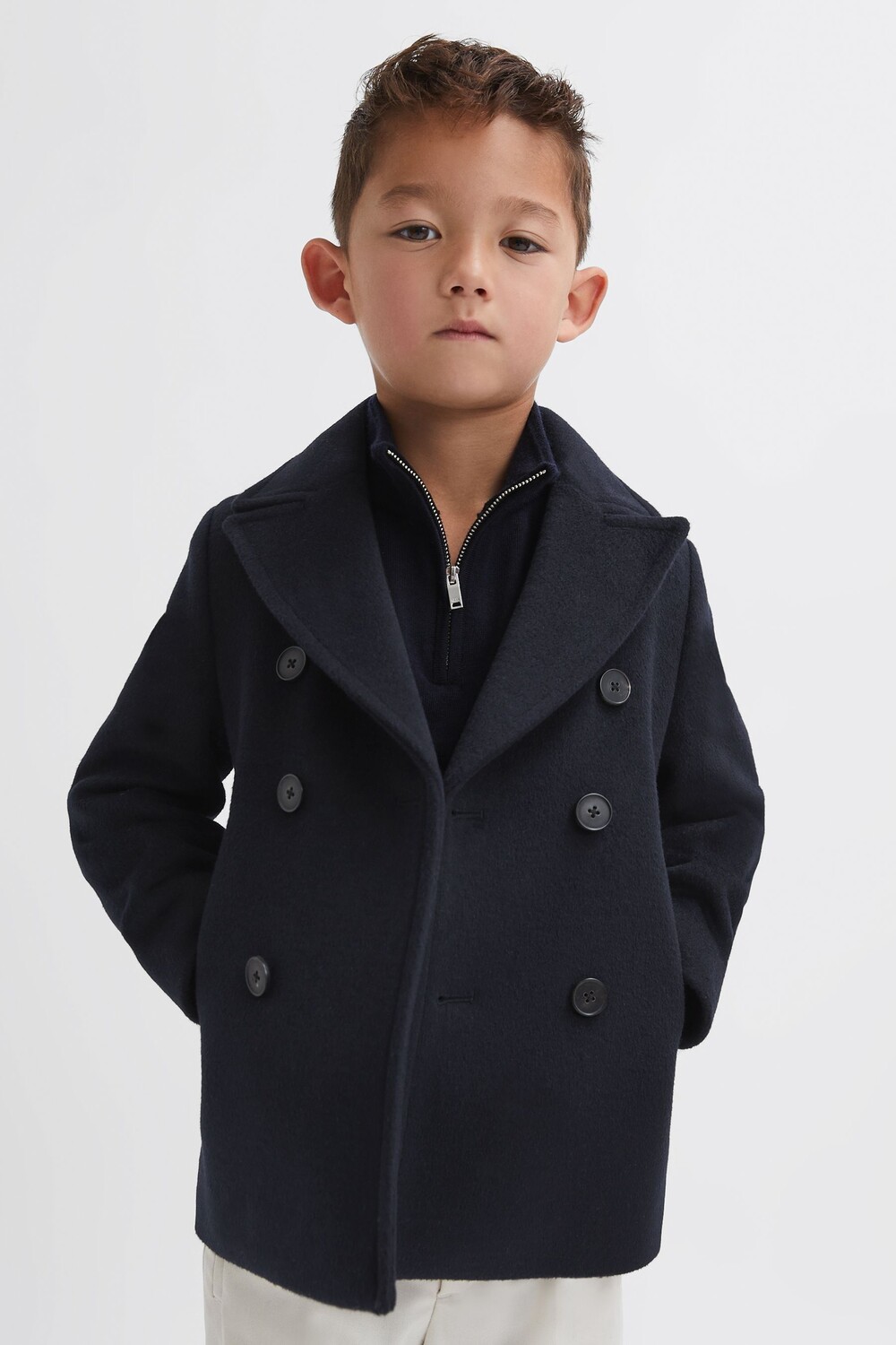 Двубортная матросская куртка Bergamo из смесовой шерсти Reiss, синий
Двубортная матросская куртка Bergamo из смесовой шерсти Reiss, синий