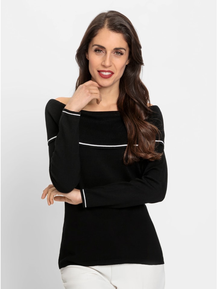 Свитер Кармен черного цвета Heine
Свитер Кармен черного цвета Heine