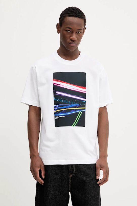 Хлопковая футболка Karl Lagerfeld Jeans, белый
Хлопковая футболка Karl Lagerfeld Jeans, белый