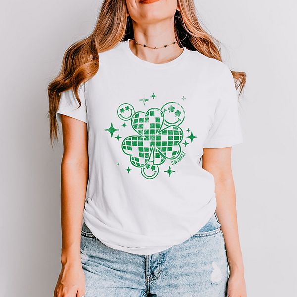 SWSmiley disco clover - женская футболка с коротким рукавом и принтом Simply Sage Market, White, Белый, SWSmiley disco clover - женская футболка с коротким рукавом и принтом Simply Sage Market, White
SWSmiley disco clover - женская футболка с коротким рукавом и принтом Simply Sage Market, White, Белый, SWSmiley disco clover - женская футболка с коротким рукавом и принтом Simply Sage Market, White