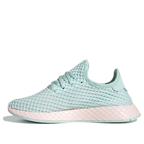 Кроссовки deerupt runner j Adidas, зеленый 
Кроссовки deerupt runner j Adidas, зеленый