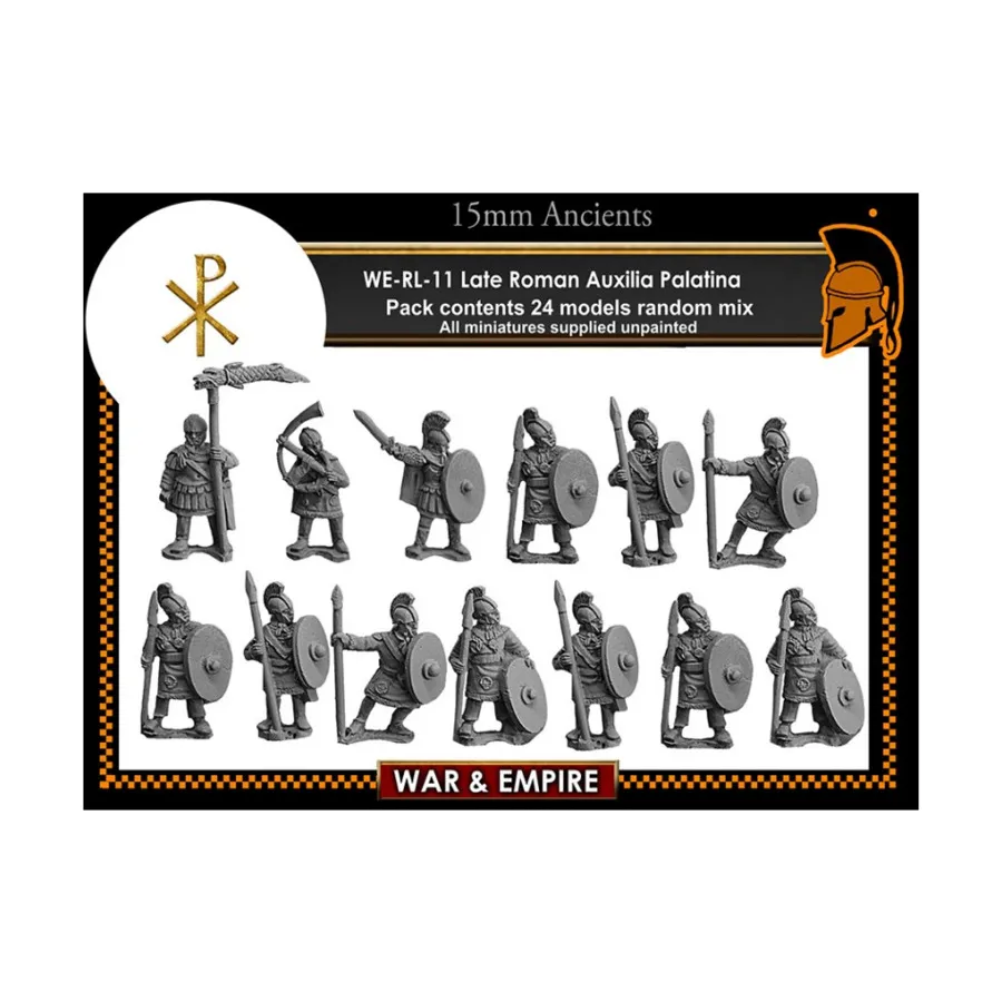 Ауксилия Палатина, War & Empire - Dark Ages Miniatures - Late Roman Auxillia (15mm)
Ауксилия Палатина, War & Empire - Dark Ages Miniatures - Late Roman Auxillia (15mm)
