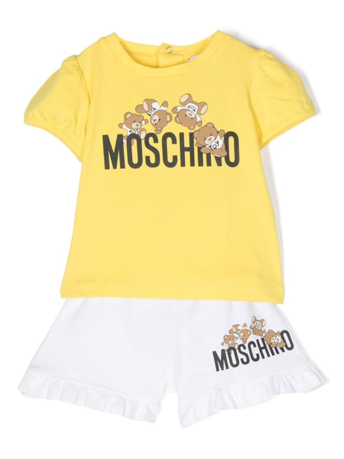 Комплект из топа и шортов с принтом Teddy Bear Moschino Kids, желтый
Комплект из топа и шортов с принтом Teddy Bear Moschino Kids, желтый
