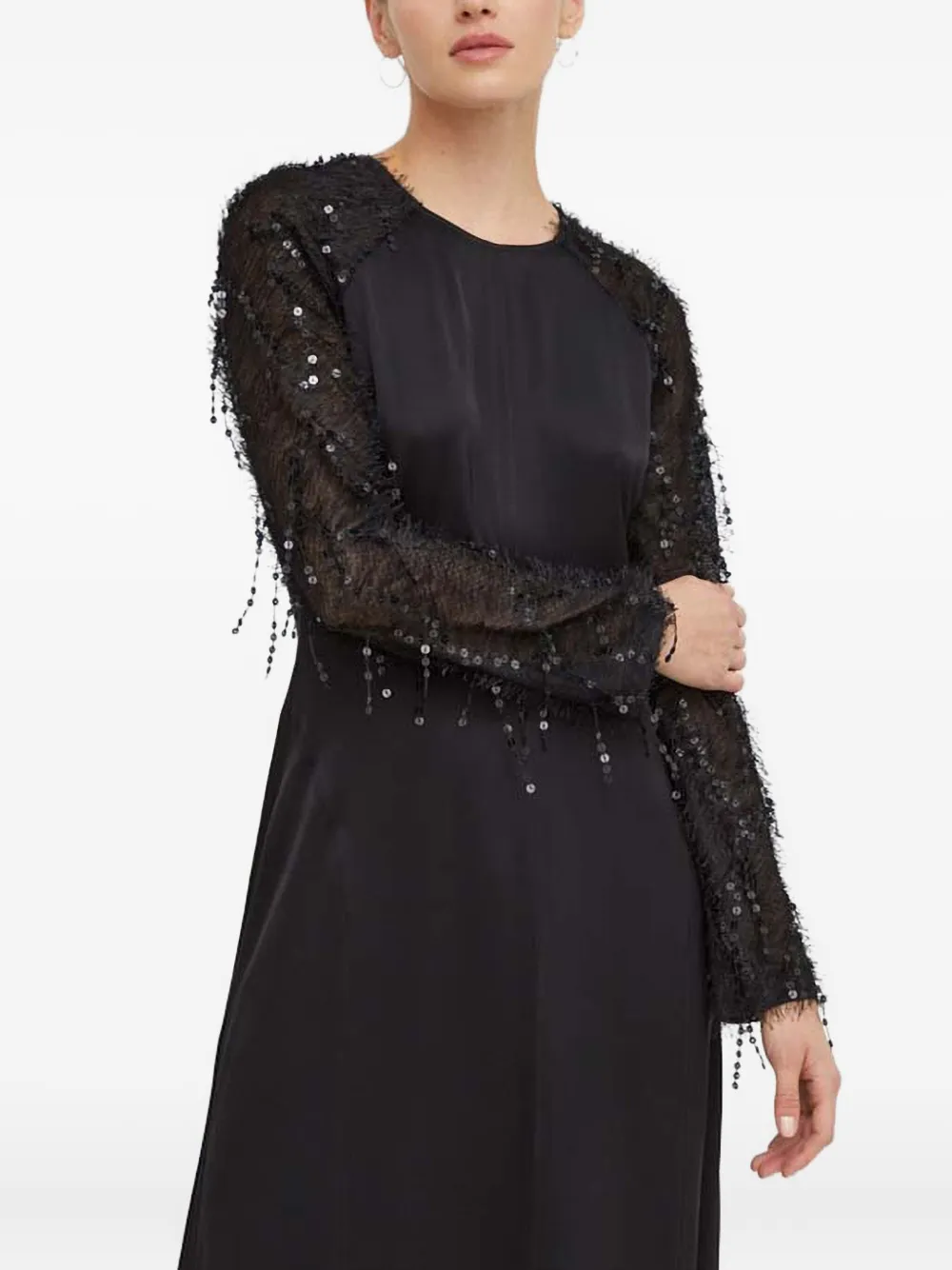 Платье миди с бахромой Day Birger Et Mikkelsen, черный
Платье миди с бахромой Day Birger Et Mikkelsen, черный