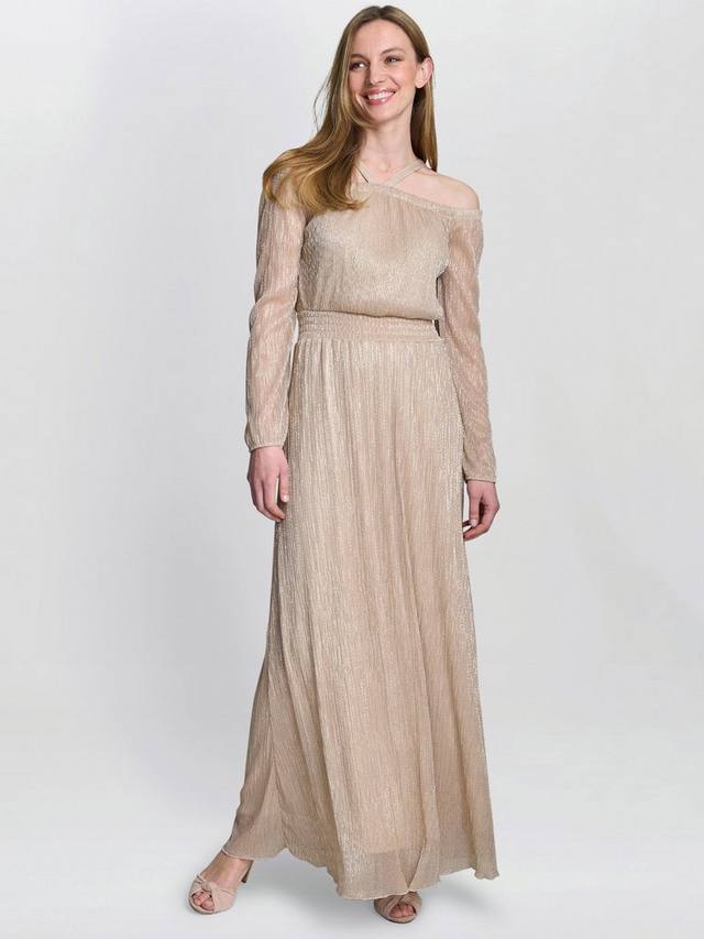 Платье Sylvia Metallic с открытыми плечами Gina Bacconi, Gold
Платье Sylvia Metallic с открытыми плечами Gina Bacconi, Gold