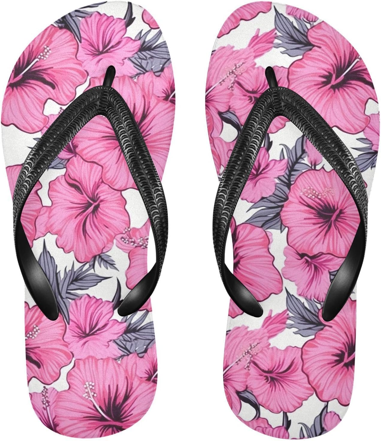 Женские и мужские шлепанцы SPRIPORT с розовой гибискусной тропической расцветкой, удобные повседневные вьетнамки с амортизирующей стелькой и нескользящей резиновой подошвой, плоские сандалии для пляжа и прогулок летом
Женские и мужские шлепанцы SPRIPORT с розовой гибискусной тропической расцветкой, удобные повседневные вьетнамки с амортизирующей стелькой и нескользящей резиновой подошвой, плоские сандалии для пляжа и прогулок летом