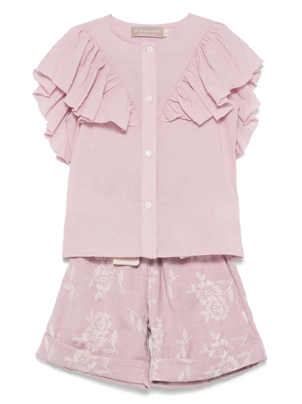 Комплект из топа и шортов с цветочной вышивкой La Stupenderia, розовый
Комплект из топа и шортов с цветочной вышивкой La Stupenderia, розовый