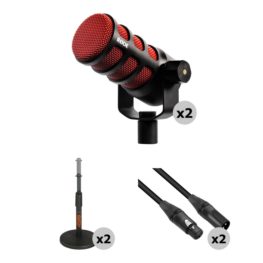 Динамический микрофон RODE PodMic 2-Person Podcasting Microphone Kit with Desktop
Динамический микрофон RODE PodMic 2-Person Podcasting Microphone Kit with Desktop
