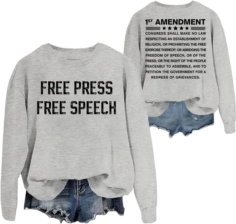 Толстовка Free Press Free Speech, 1st Amendment NACJOM
Толстовка Free Press Free Speech, 1st Amendment NACJOM