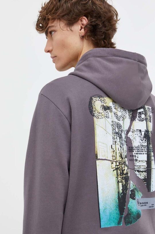 Хлопковая толстовка G-Star Raw, серый
Хлопковая толстовка G-Star Raw, серый