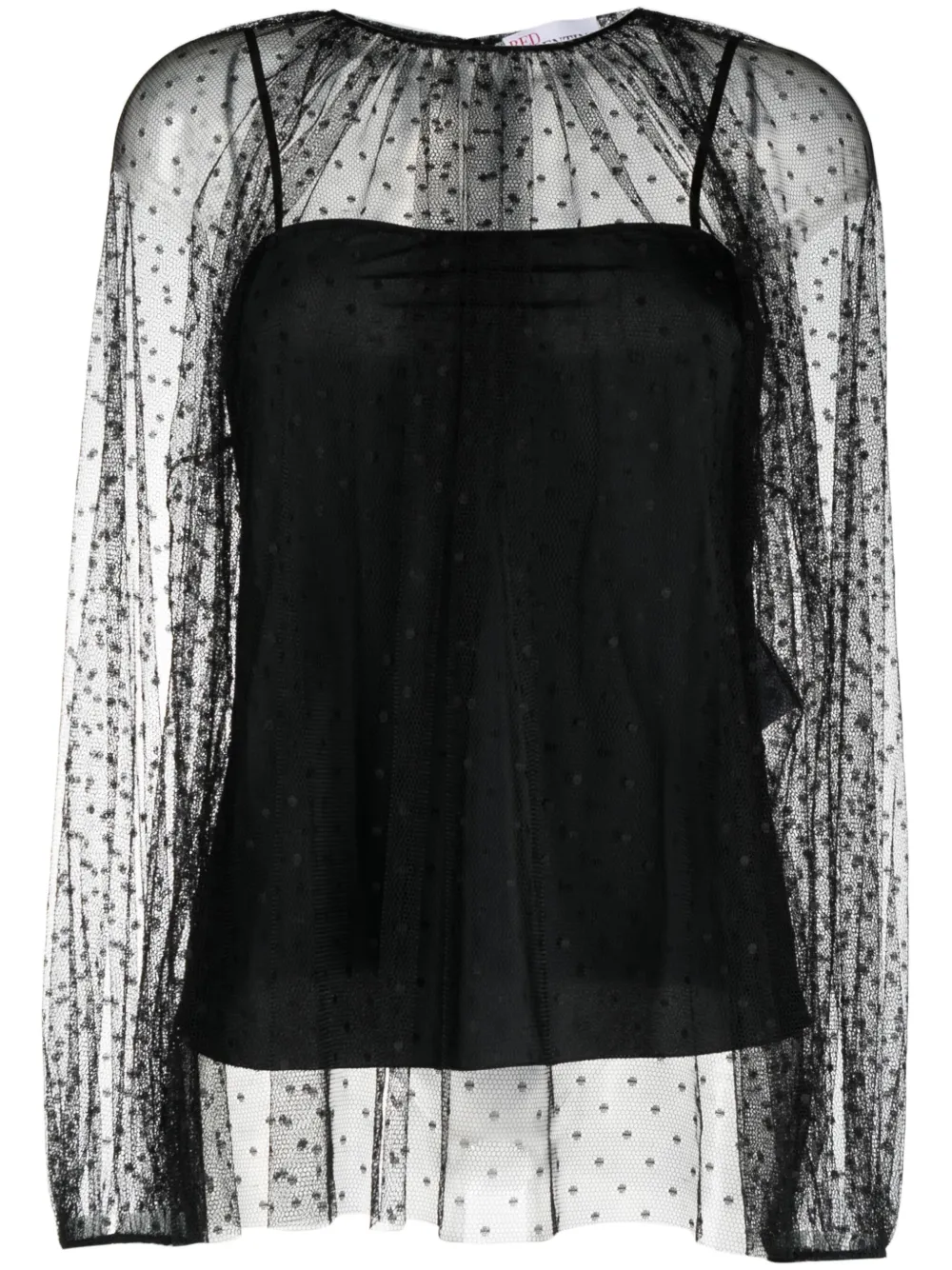 Блузка с объемными рукавами RED Valentino, черный
Блузка с объемными рукавами RED Valentino, черный