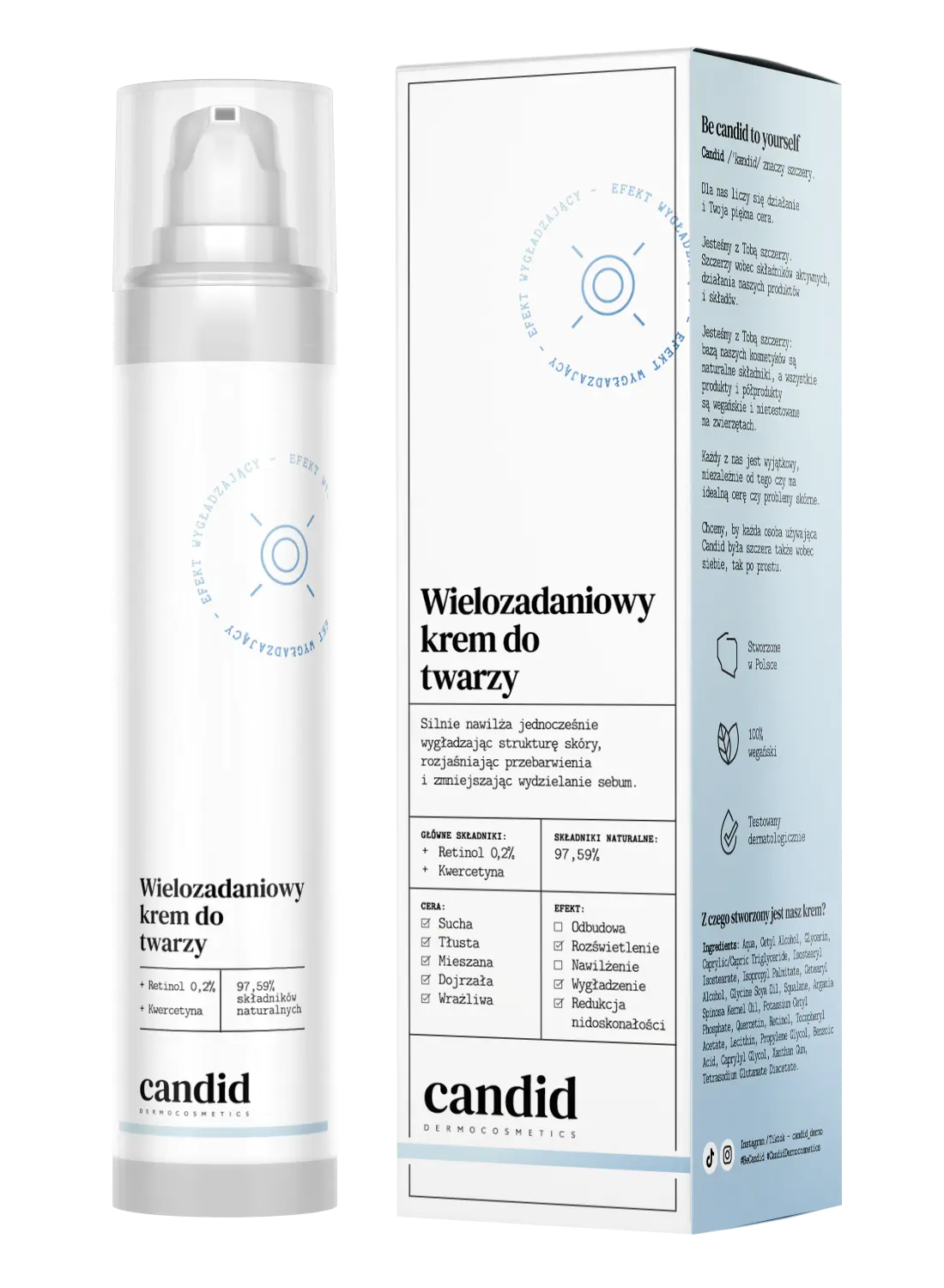 Многофункциональный крем для лица с ретинолом Candid, 50 мл
Многофункциональный крем для лица с ретинолом Candid, 50 мл