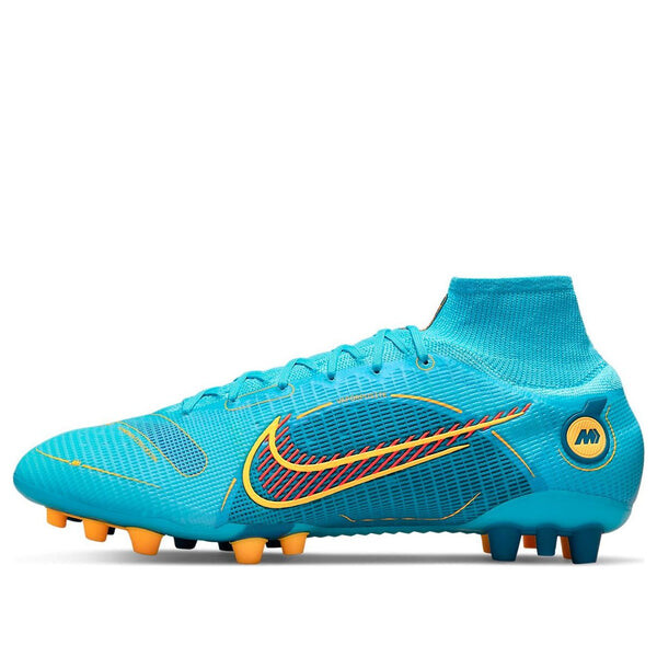 Кроссовки mercurial superfly 8 elite ag blue Nike, синий 
Кроссовки mercurial superfly 8 elite ag blue Nike, синий