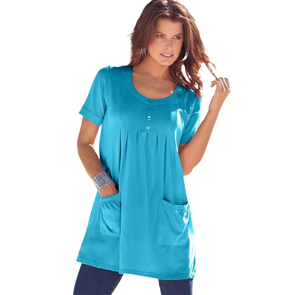 Женская туника мягкого трикотажа с двумя карманами больших размеров Roaman Roaman's, цвет Ocean
Женская туника мягкого трикотажа с двумя карманами больших размеров Roaman Roaman's, цвет Ocean