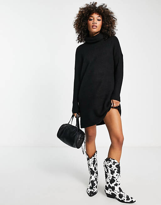 Черное вязаное платье мини-джемпер с высоким воротником Only, Черный, Черное вязаное платье мини-джемпер с высоким воротником Only
Черное вязаное платье мини-джемпер с высоким воротником Only, Черный, Черное вязаное платье мини-джемпер с высоким воротником Only