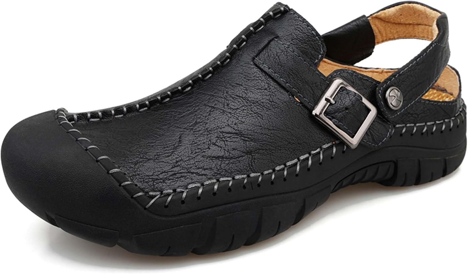 Мужские спортивные сандалии из коровьей кожи, ретро, повседневные, для походов и пляжа, с закрытым носком Generic, черный
Мужские спортивные сандалии из коровьей кожи, ретро, повседневные, для походов и пляжа, с закрытым носком Generic, черный