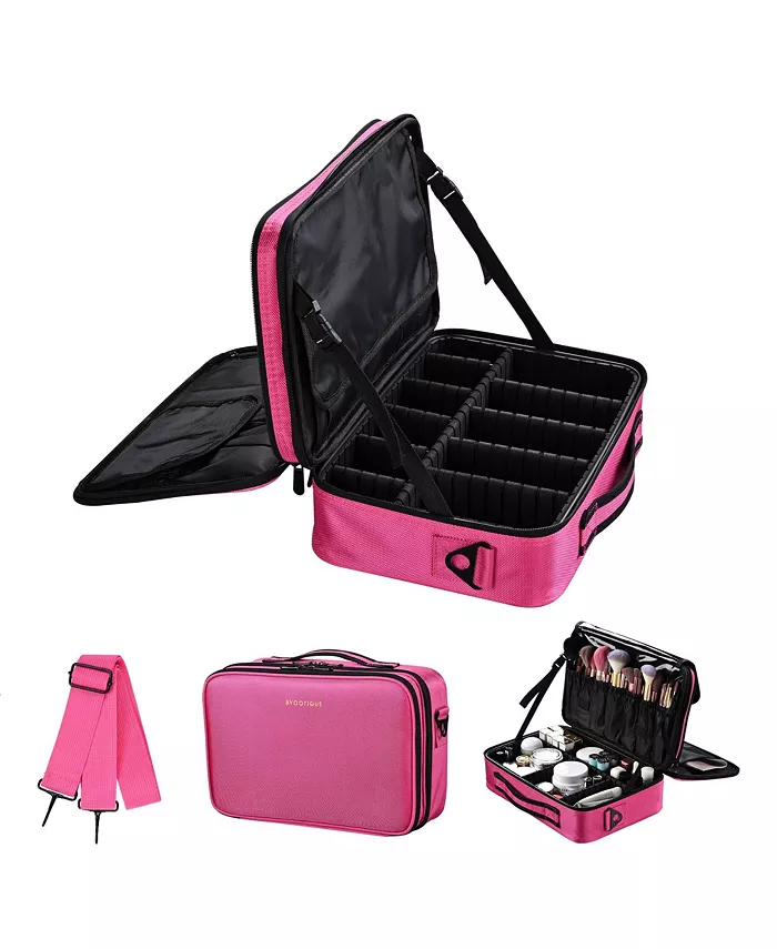 13-дюймовый чемоданчик для косметики, косметичка-органайзер, дорожный рюкзак для хранения Byootique, розовый
13-дюймовый чемоданчик для косметики, косметичка-органайзер, дорожный рюкзак для хранения Byootique, розовый