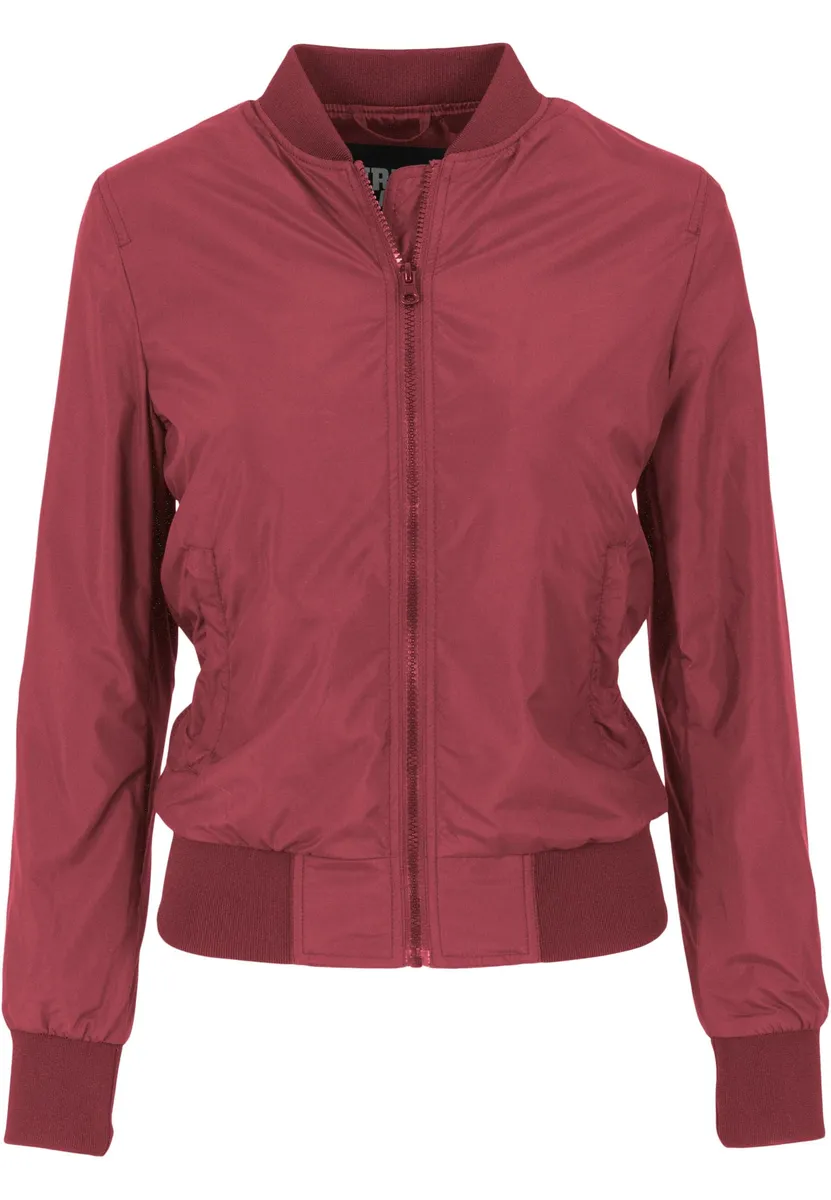 Куртка всепогодная URBAN CLASSICS " Urban Classics Women's Ladies Light Bomber Jacket" (1 шт.), без капюшона, цвет Burgundy 
Куртка всепогодная URBAN CLASSICS " Urban Classics Women's Ladies Light Bomber Jacket" (1 шт.), без капюшона, цвет Burgundy