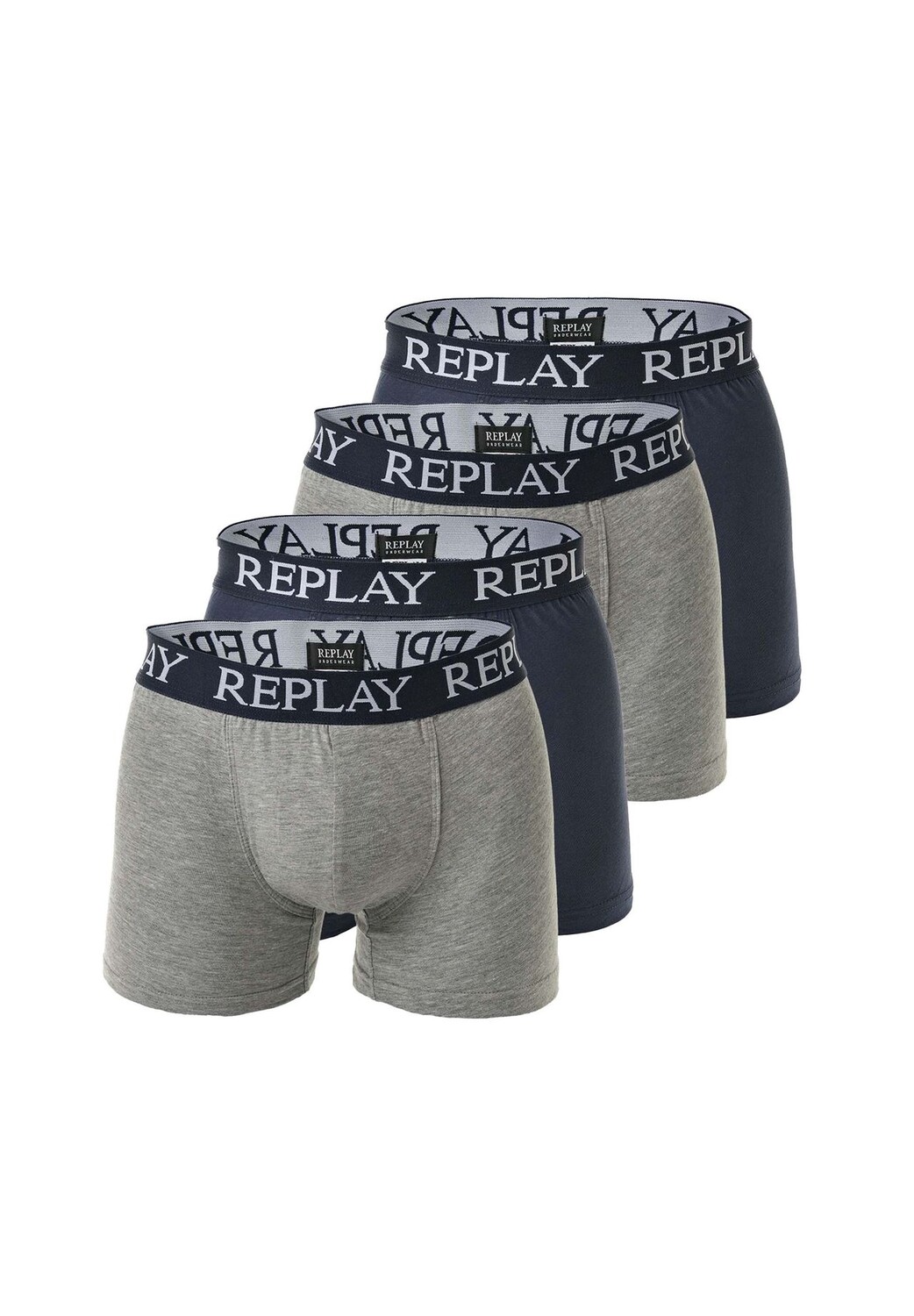 Мужские боксеры, 4 шт в упаковке, хлопок стрейч REPLAY, цвет Grau Meliert/marineblau
Мужские боксеры, 4 шт в упаковке, хлопок стрейч REPLAY, цвет Grau Meliert/marineblau