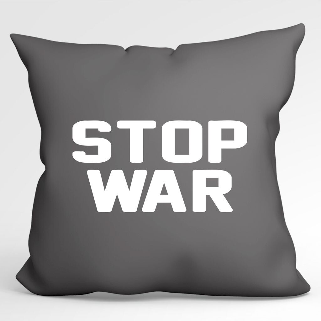 УРАА! Подушка Stop War Love декоративная наволочка без наполнения 40х40см Серая сталь с мотивом мира Hellweg Druckerei
УРАА! Подушка Stop War Love декоративная наволочка без наполнения 40х40см Серая сталь с мотивом мира Hellweg Druckerei