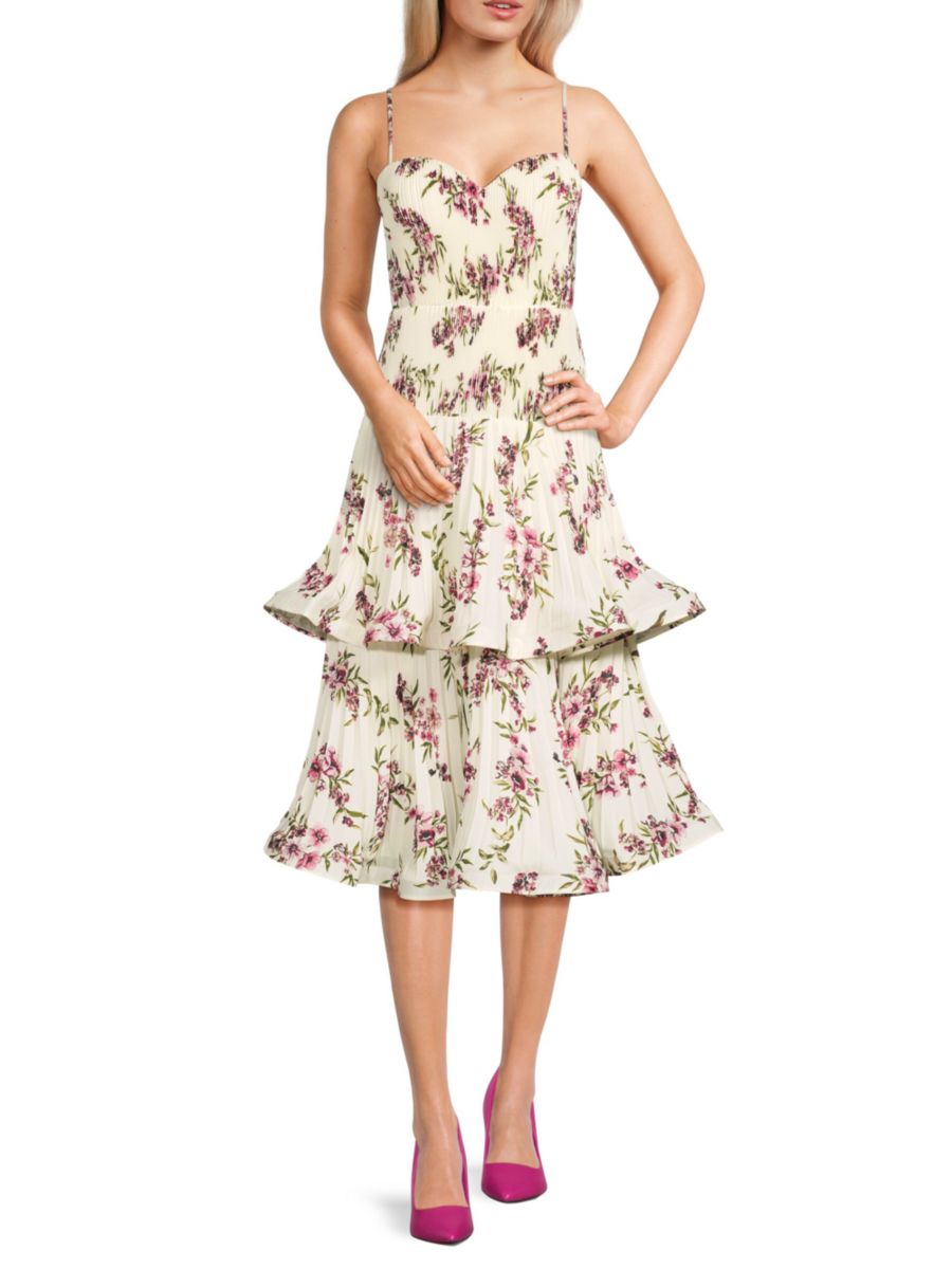 Платье миди с цветочным принтом и ярусами BCBGMAXAZRIA, цвет Ivory Floral
Платье миди с цветочным принтом и ярусами BCBGMAXAZRIA, цвет Ivory Floral