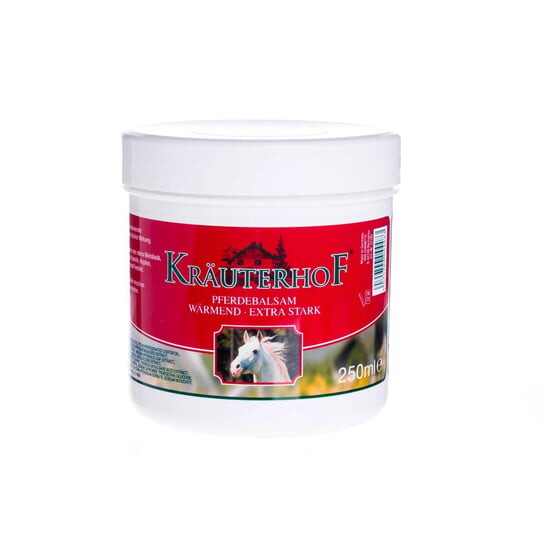 Krauterhof, Мазь для лошадей, сильно согревающая, 250 мл
Krauterhof, Мазь для лошадей, сильно согревающая, 250 мл