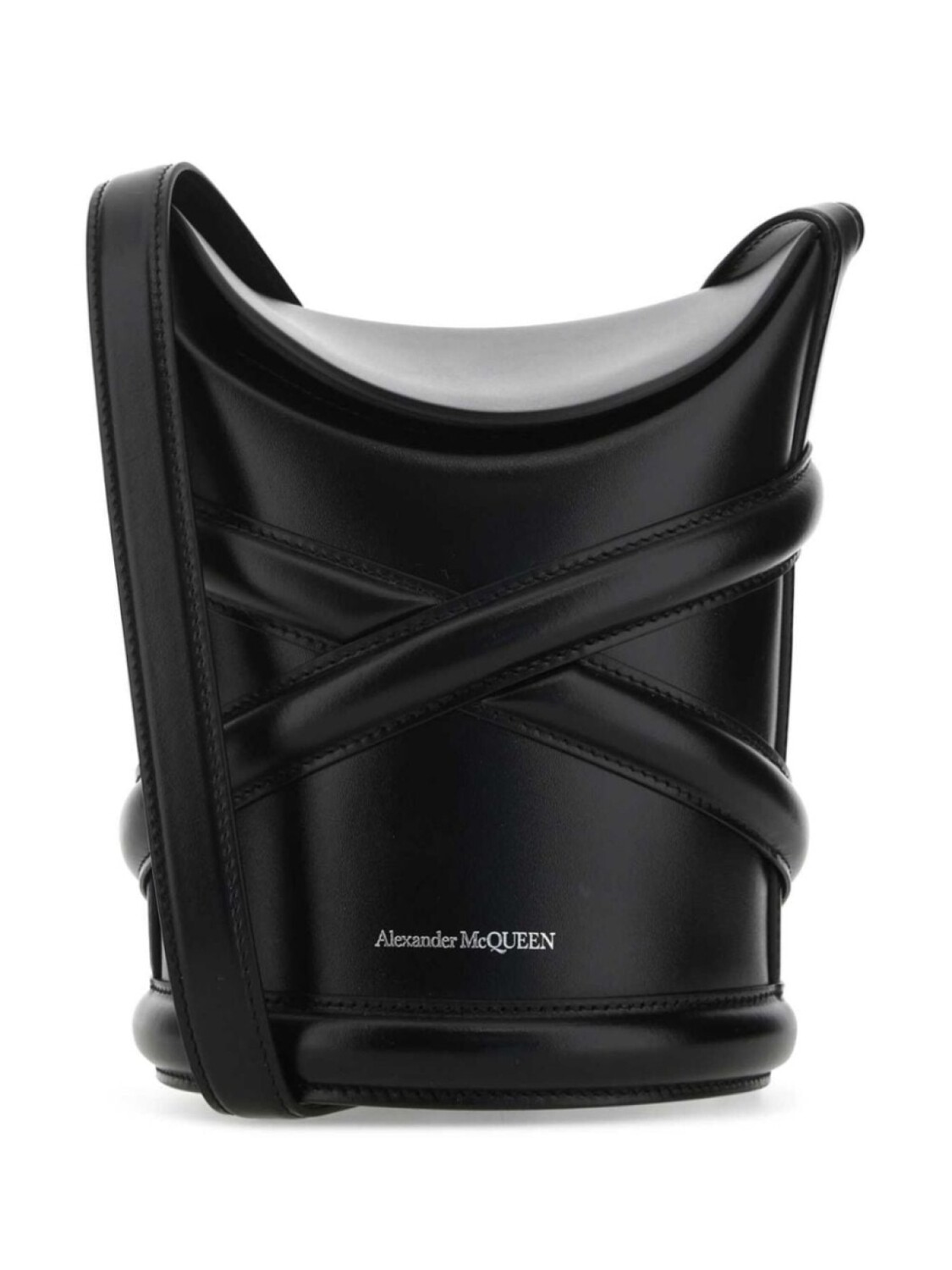 Сумка-ведро от Alexander McQueen The Curve, черный
Сумка-ведро от Alexander McQueen The Curve, черный
