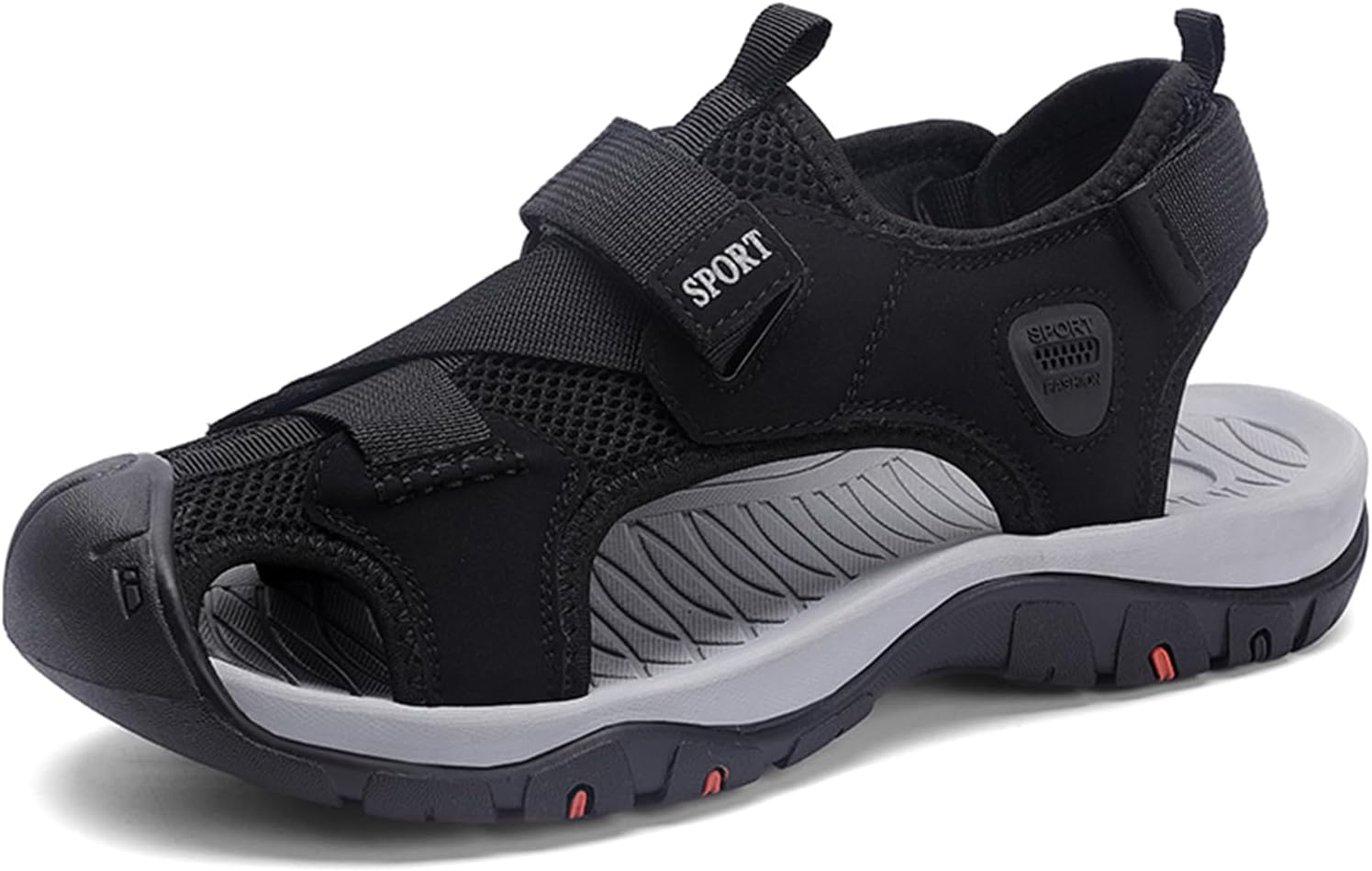 Мужские походные сандалии для улицы с закрытым носком, водонепроницаемые, противоскользящие, повседневные сандалии с регулируемыми ремешками Abborora, черный
Мужские походные сандалии для улицы с закрытым носком, водонепроницаемые, противоскользящие, повседневные сандалии с регулируемыми ремешками Abborora, черный