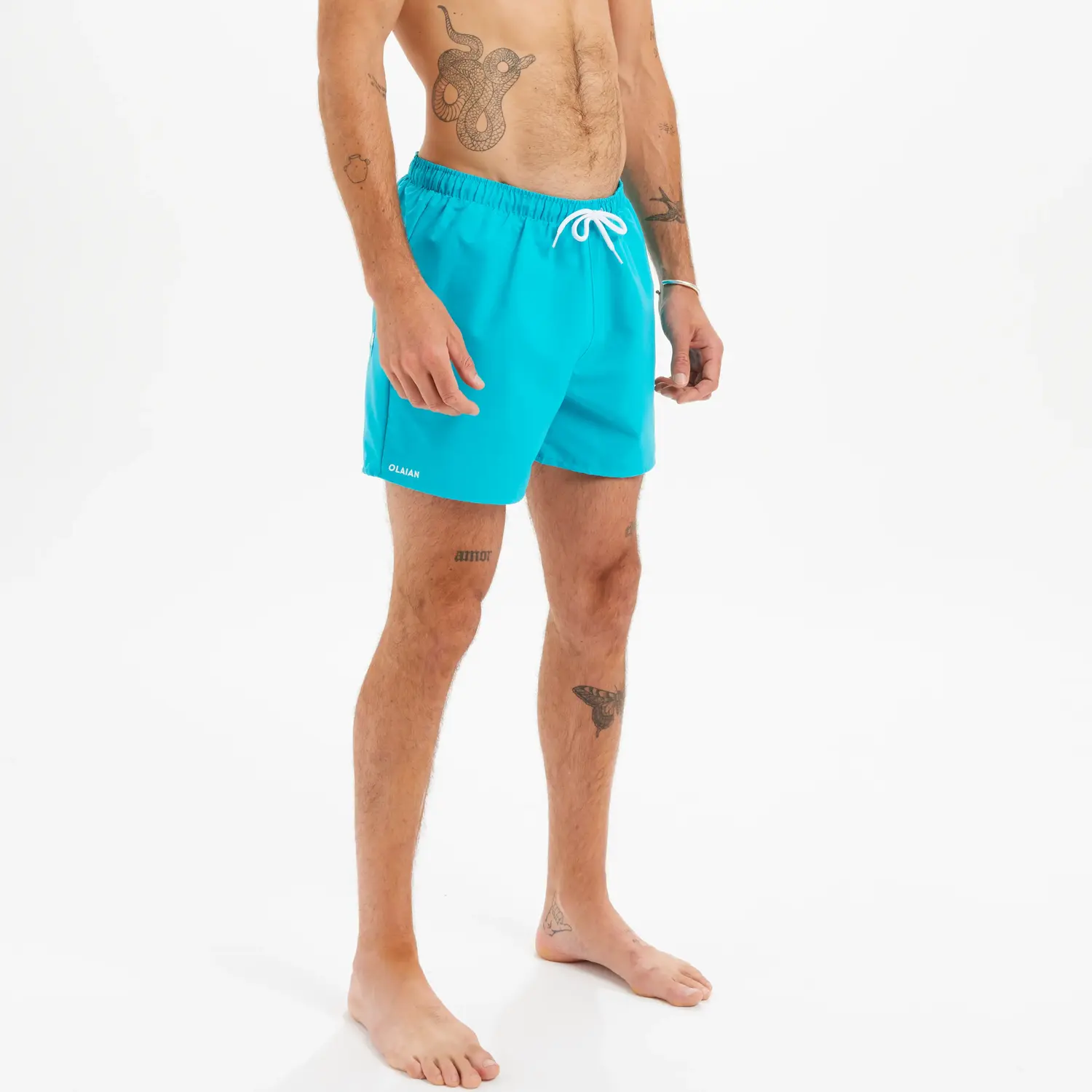 Пляжные шорты Hendaia NT бирюзовые OLAIAN
Пляжные шорты Hendaia NT бирюзовые OLAIAN