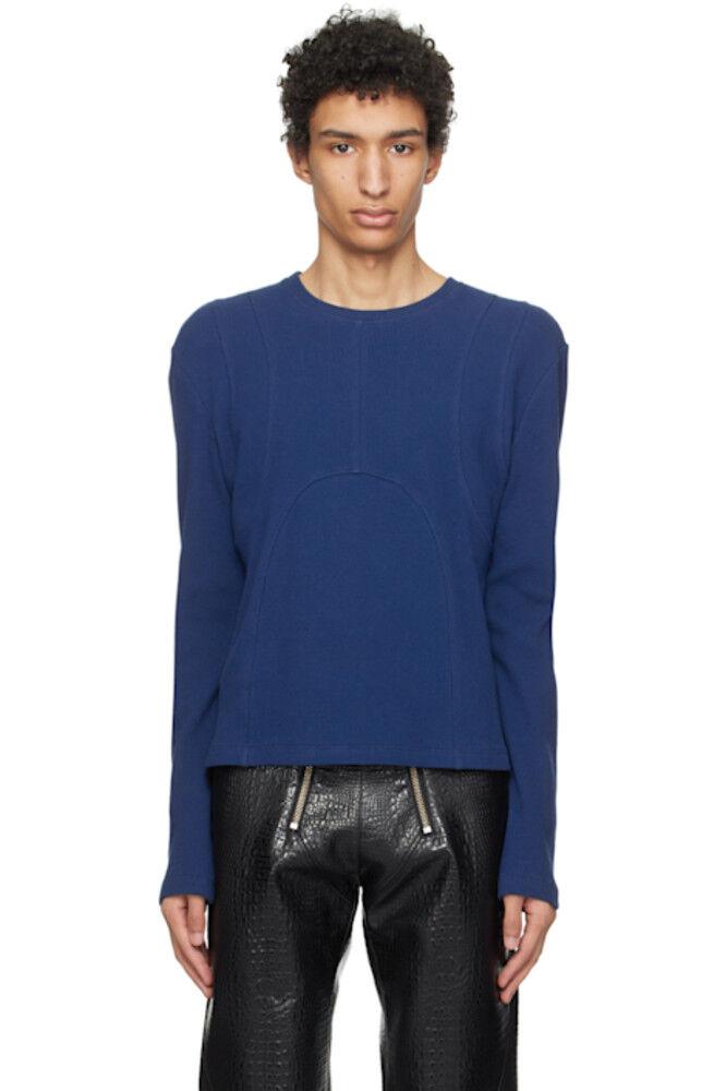 Синяя футболка с длинным рукавом «Дани» K.NGSLEY
Синяя футболка с длинным рукавом «Дани» K.NGSLEY