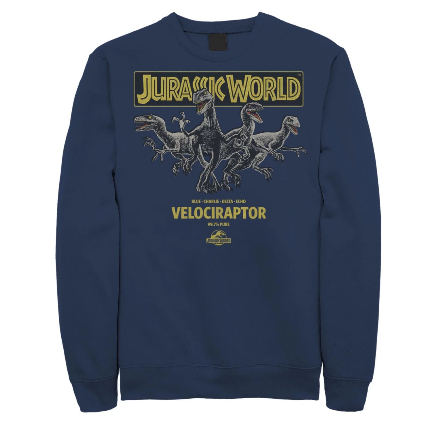 Мужской свитшот Jurassic World Blue, Charlie, Delta и Echo Pack, Blue Licensed Character, синий
Мужской свитшот Jurassic World Blue, Charlie, Delta и Echo Pack, Blue Licensed Character, синий