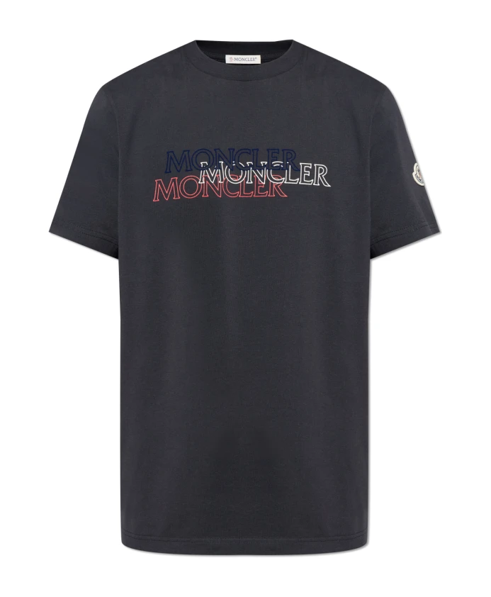 Футболка с напечатанным логотипом Moncler, синий
Футболка с напечатанным логотипом Moncler, синий