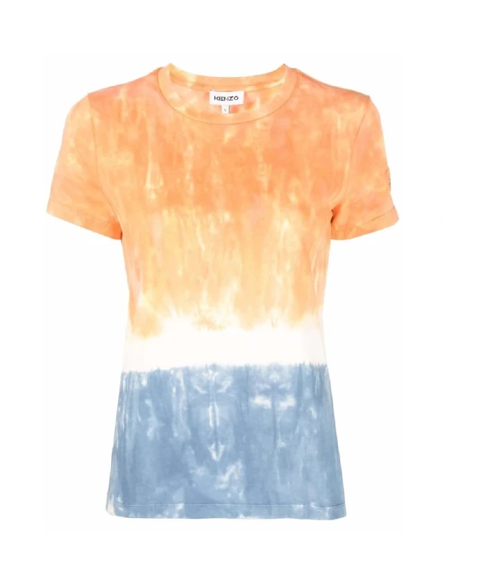 Футболка с короткими рукавами и рисунком в стиле тай-дай. Kenzo, мультиколор
Футболка с короткими рукавами и рисунком в стиле тай-дай. Kenzo, мультиколор