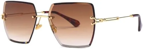 Классические женские солнцезащитные очки без оправы квадратной формы 2027 года с градиентным переходом цвета и защитой от УФ-излучения UV400 MTZJH, Tea Gradient
Классические женские солнцезащитные очки без оправы квадратной формы 2027 года с градиентным переходом цвета и защитой от УФ-излучения UV400 MTZJH, Tea Gradient